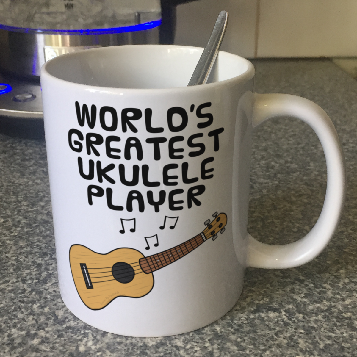 Funny Ukulele Mug - World's Greatest Ukulele Player - Ukulele Teacher Gift