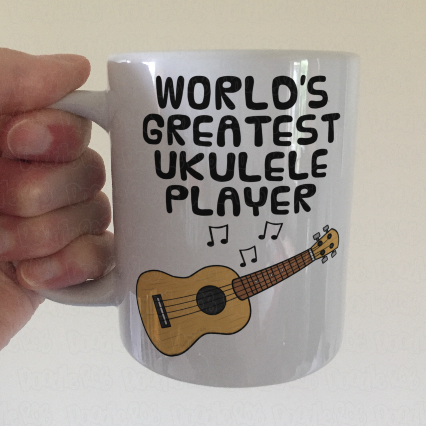 Funny Ukulele Mug - World's Greatest Ukulele Player - Ukulele Teacher Gift