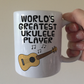 Funny Ukulele Mug - World's Greatest Ukulele Player - Ukulele Teacher Gift