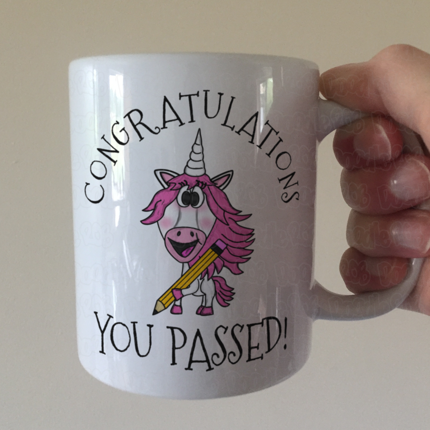 Unicorn School Mug - Congratulations You Passed - GCSE Exam Gift - School Exam Gift