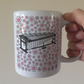 Vibraphone Floral Mug (Pink Flowers) - Female Percussionist - Musician Gift For Girl