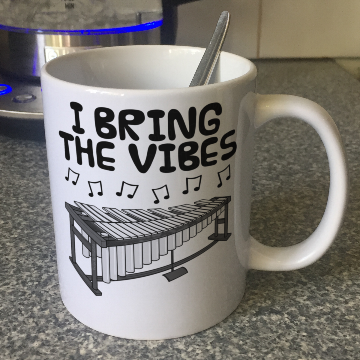 Funny Vibraphone Mug - I Bring The Vibes - Gift For Percussionist - Percussion Teacher Mug