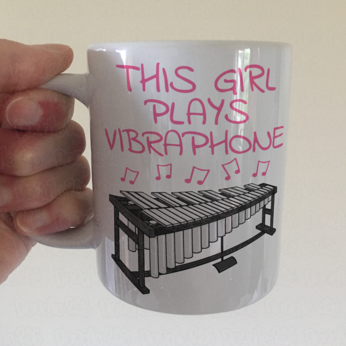 Girl's Vibraphone Mug - This Girl Plays Vibraphone - Female Vibraphonist - Percussionist Gift