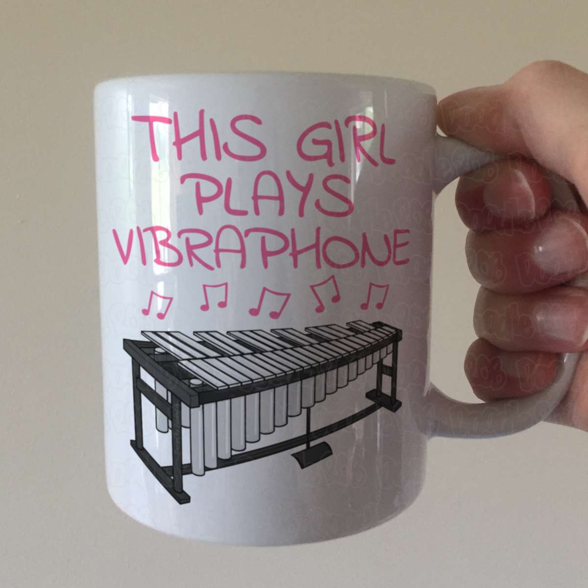 Girl's Vibraphone Mug - This Girl Plays Vibraphone - Female Vibraphonist - Percussionist Gift
