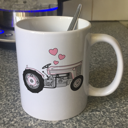 Vintage Tractor Wedding Mug - Gift For Farmer