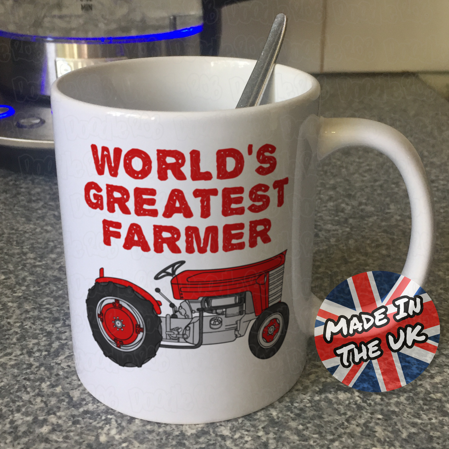 Vintage Tractor Mug - World's Greatest Farmer - Funny Farmer Mug - Farming Gift For Him