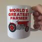 Vintage Tractor Mug - World's Greatest Farmer - Funny Farmer Mug - Farming Gift For Him