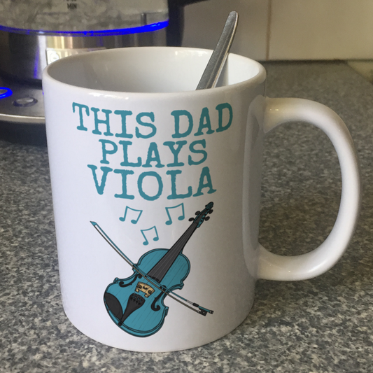 Viola Father's Day Mug - This Dad Plays Viola - Violist Musician Gift