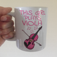 Pink Viola Mug - This Girl Plays Viola - Female Violist - String Musician Gift For Her