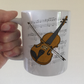 Violin Music Notation Mug (Colour) - Violinist Mug - String Teacher Gift