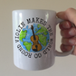 Violin Mug - Violin Makes The World Go Round - Gift For Violinist - String Teacher Gift