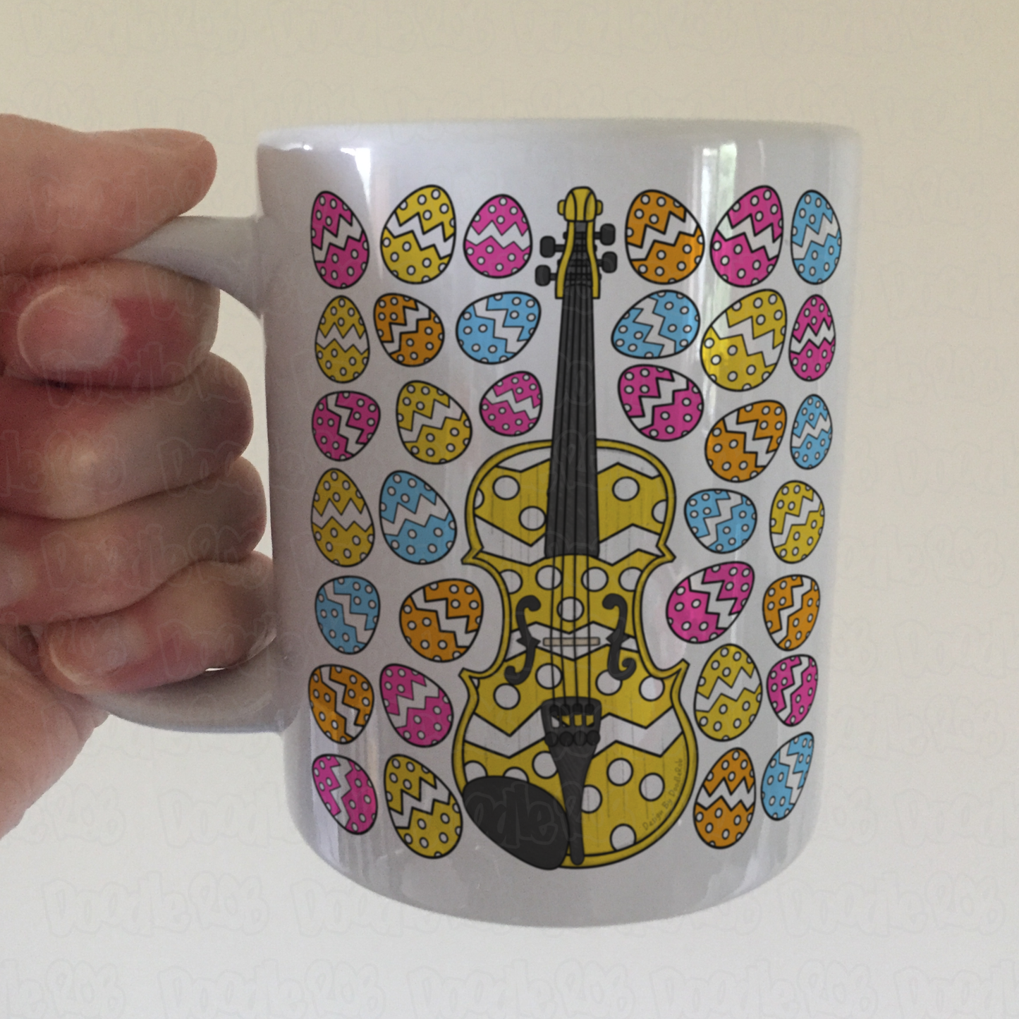 Easter Violin Mug - Violinist Mug - Easter Musician Gift