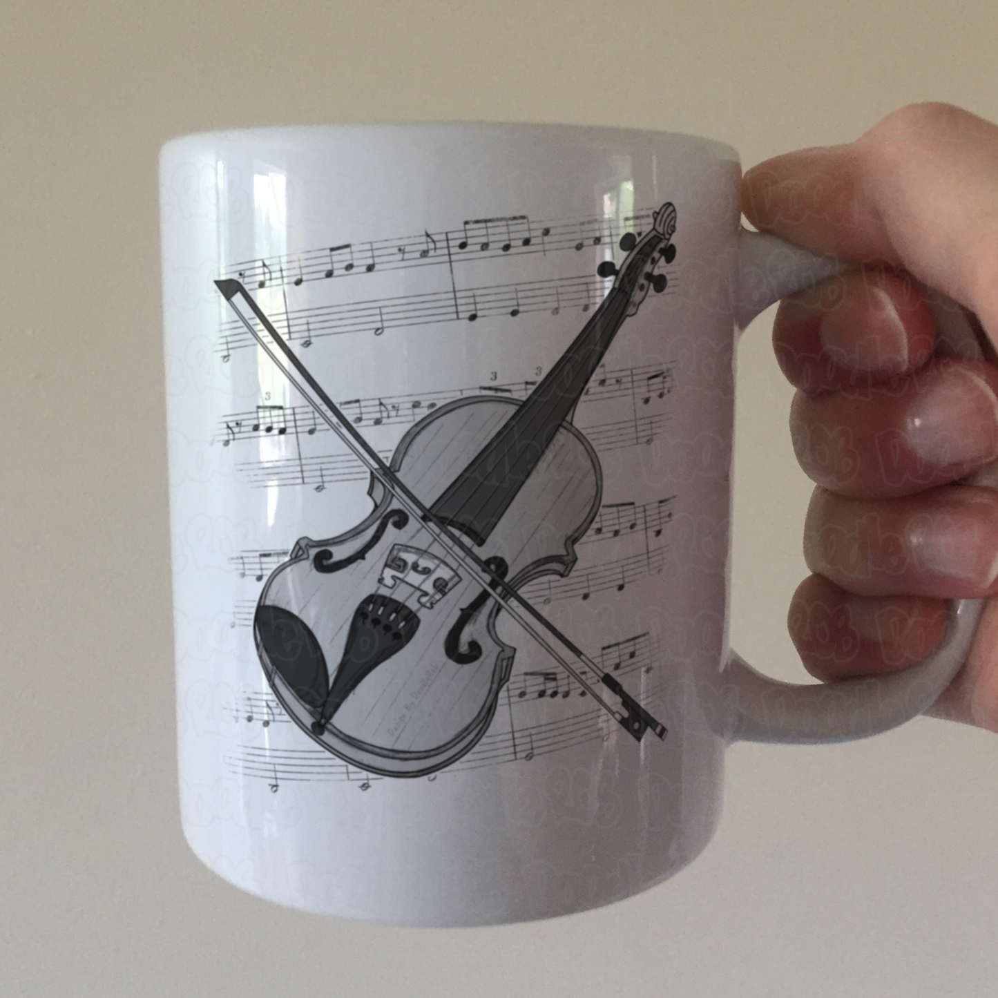 Violin Music Notation Mug - Violinist Mug - String Musician Gift