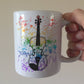 Violin Rainbow Mug - Gift For Violinist - Violin Teacher Gift - String Musician Mug