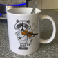 Raccoon Violin Mug - Funny Gift For Violinist - String Musician Gift For Animal Lovers