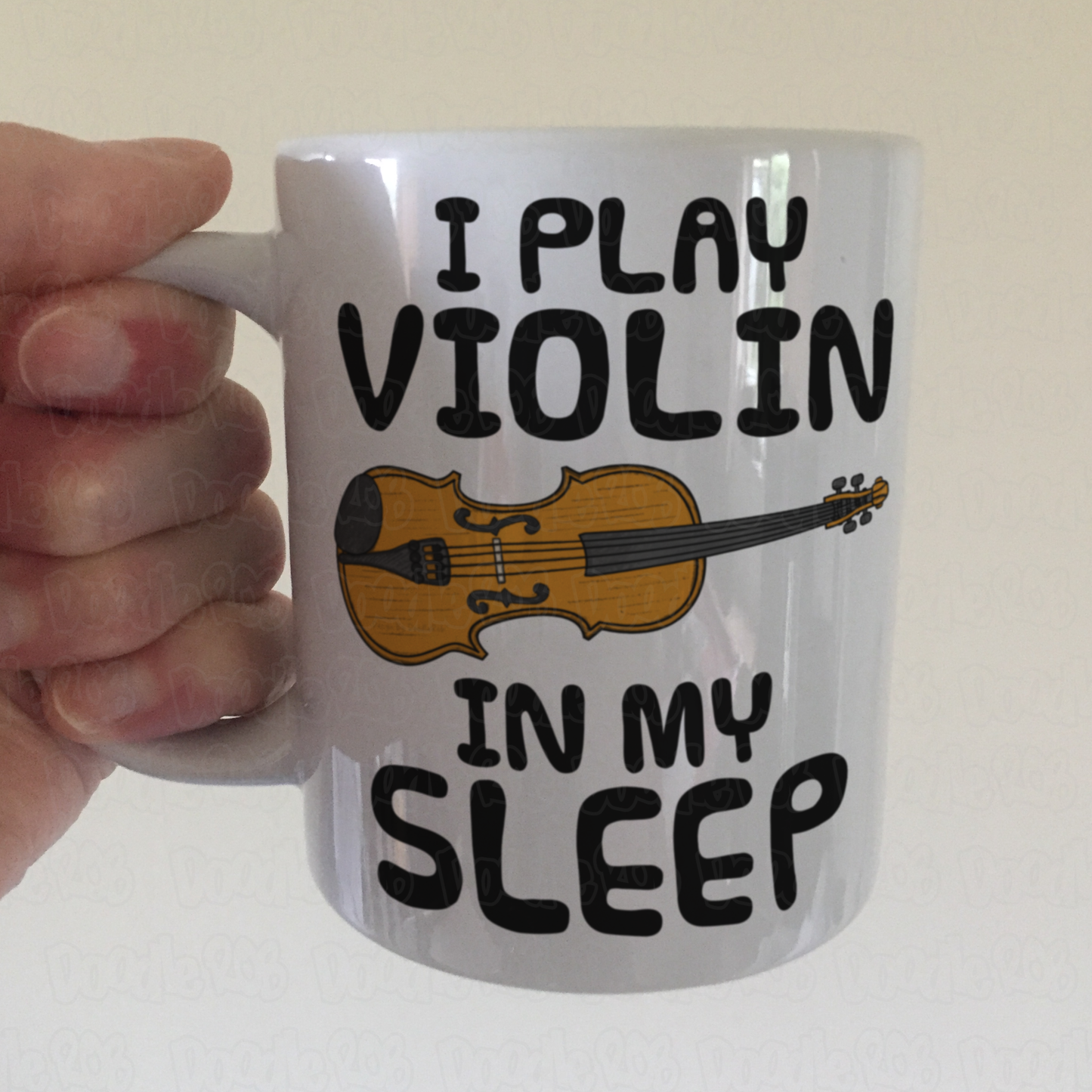 Funny Violin Mug - I Play Violin In My Sleep - Violinist Musician Gift
