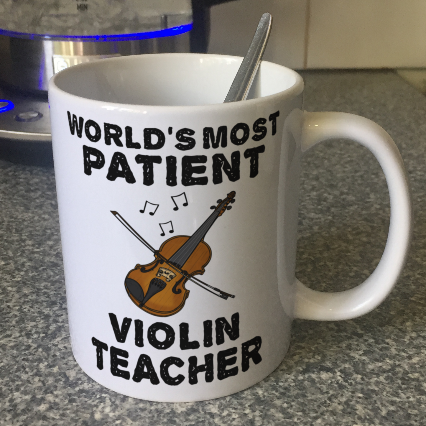 Funny Violin Teacher Mug - World's Most Patient Violin Teacher - String Teacher Gift