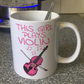 Pink Violin Mug - This Girl Plays Violin - Female Violinist - String Musician Gift For Her