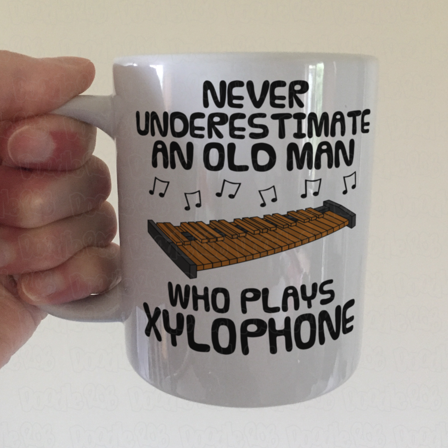 Funny Xylophone Mug - Never Underestimate An Old Man Who Plays Xylophone - Percussionist Musician Gift For Him