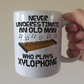 Funny Xylophone Mug - Never Underestimate An Old Man Who Plays Xylophone - Percussionist Musician Gift For Him