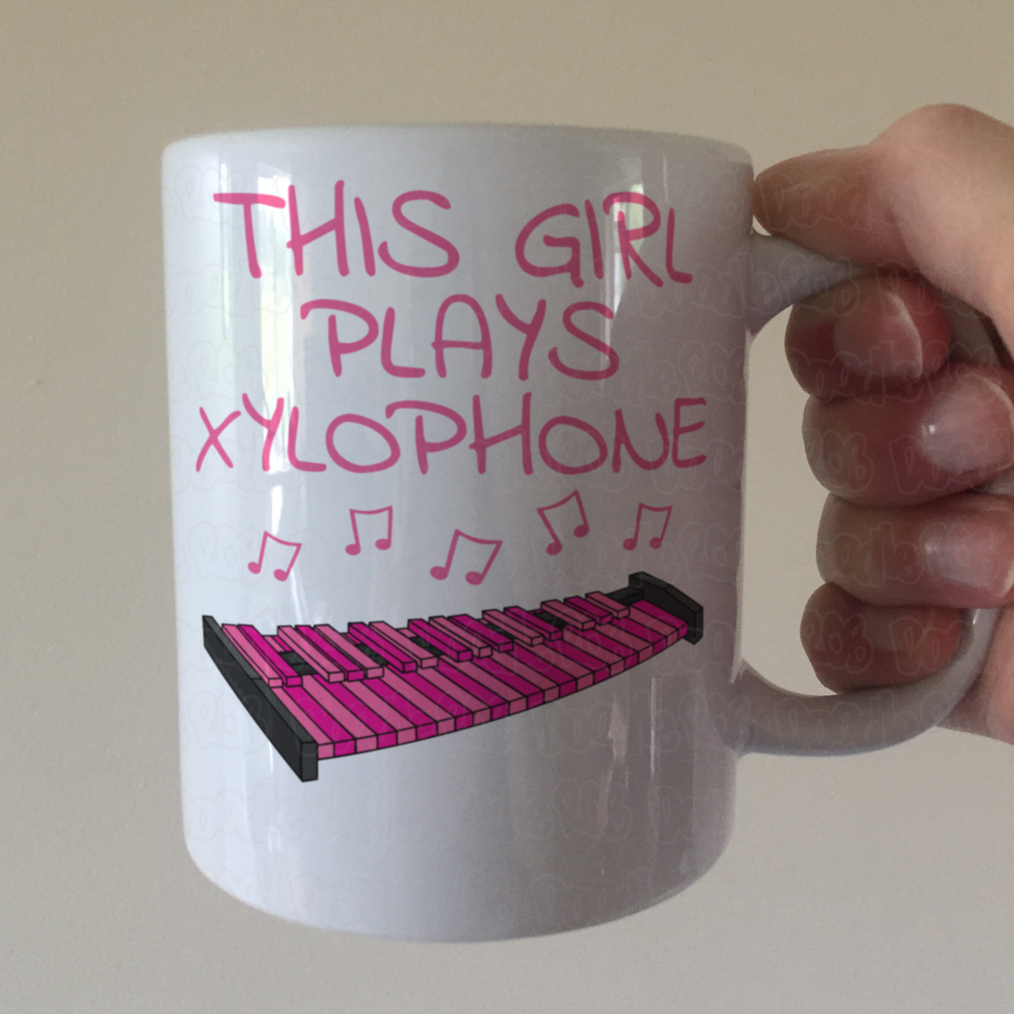 Girl's Xylophone Mug - This Girl Plays Xylophone - Female Xylophonist Gift - Percussionist Gift For Her