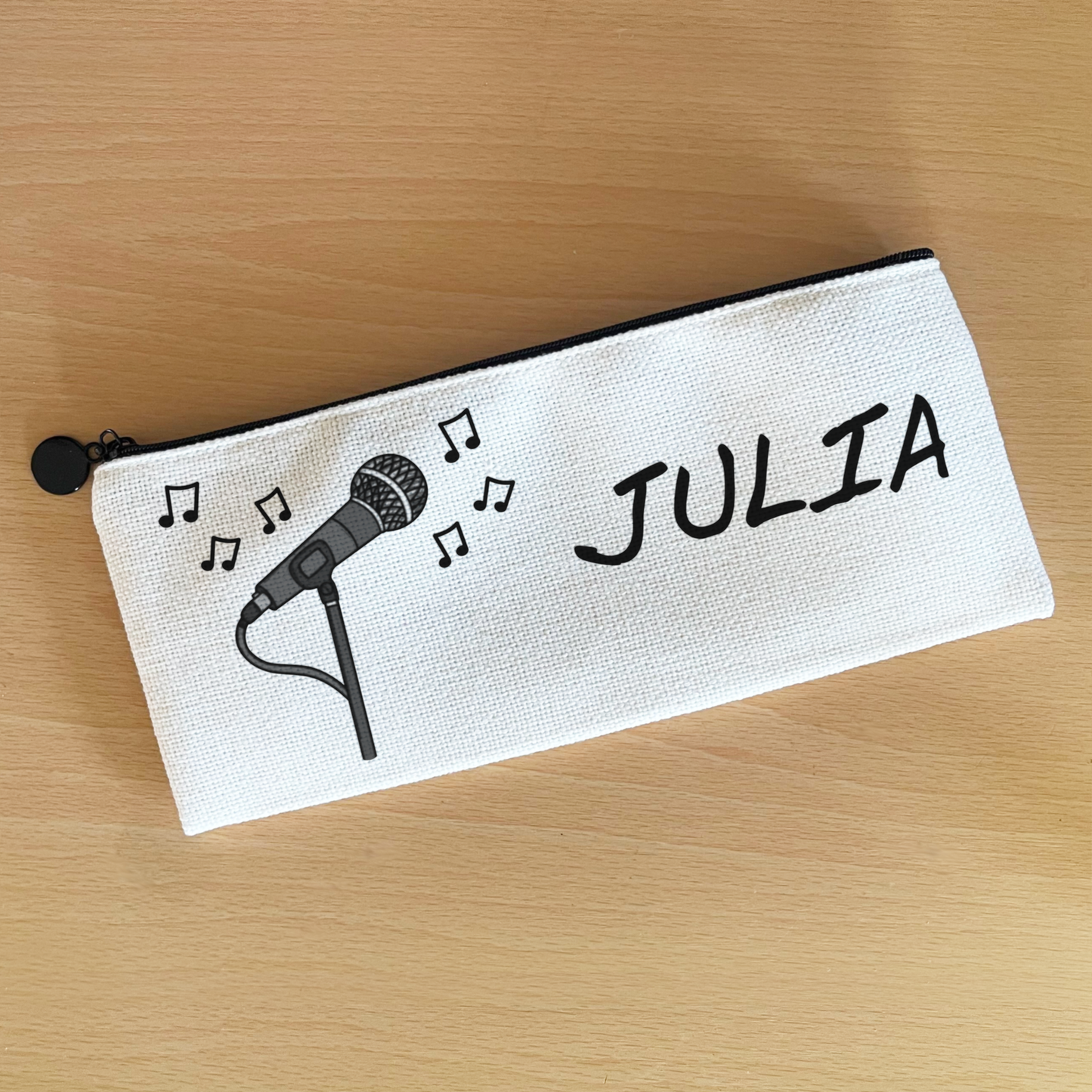 Singer Personalised Pencil Case - Custom Gift For Vocalist - Back To School Gift For Musician