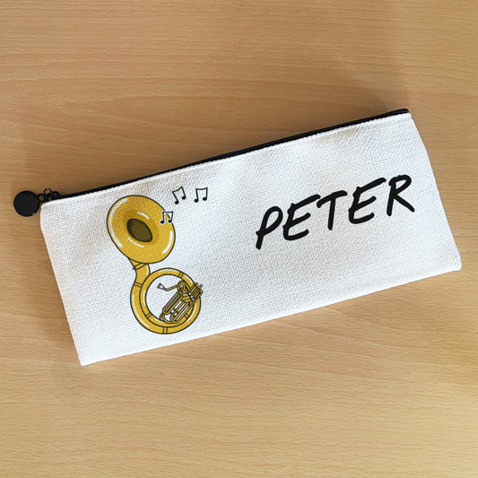Sousaphone Personalised Pencil Case - Custom Gift For Sousaphonist - Back To School Gift For Brass Musician (Copy)
