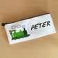 Steam Train Personalised Pencil Case (Green) - Custom Back To School Gift - Stationery For Boy