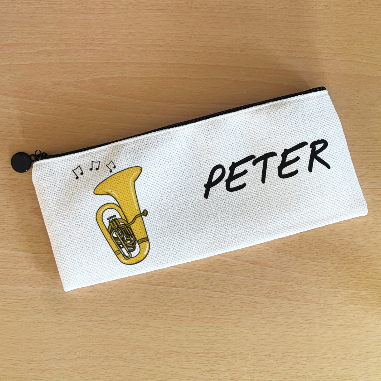 Tuba Personalised Pencil Case - Custom Gift For Tubaist - Back To School Gift For Brass Musician