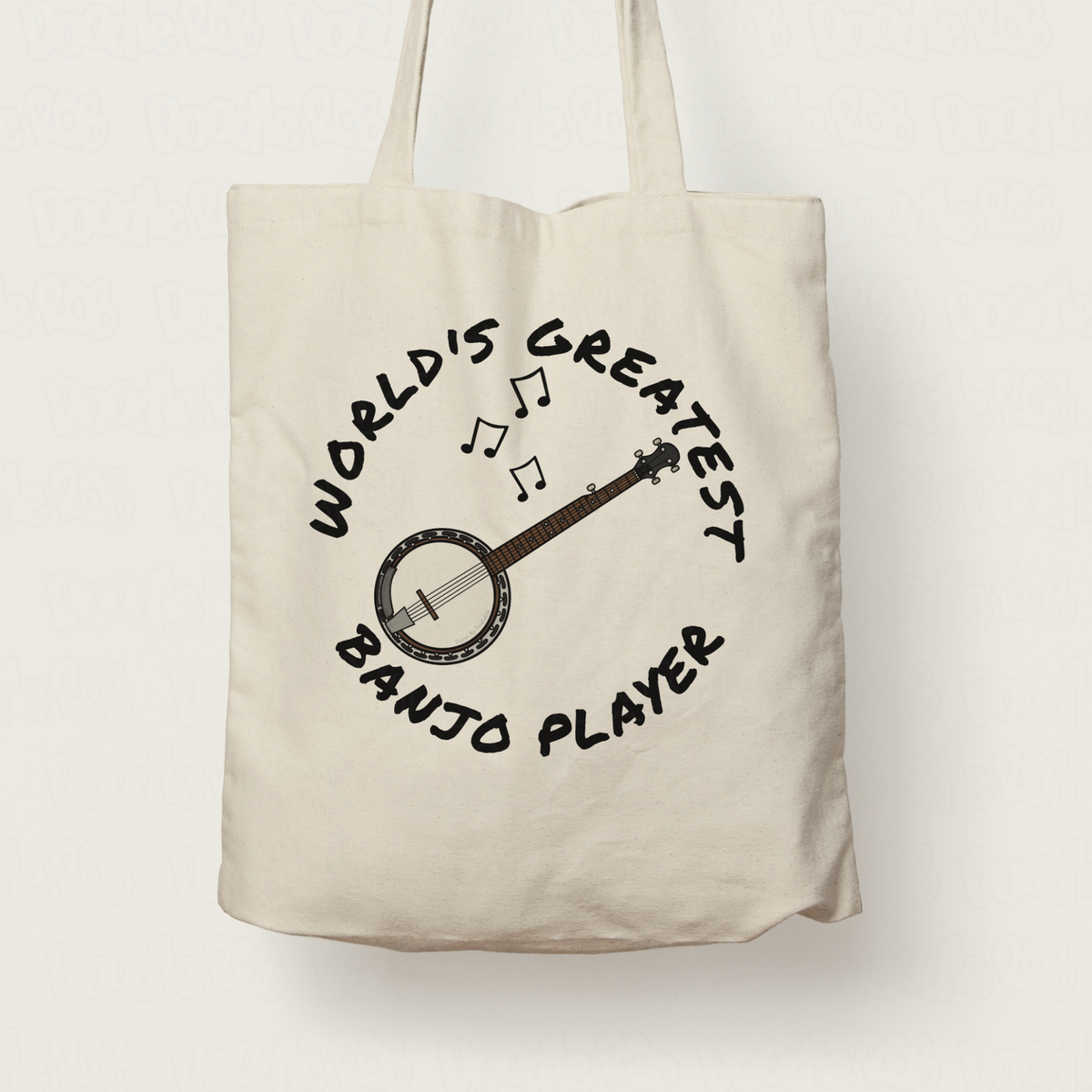 Banjo Tote Bag - World's Greatest Banjo Player - Banjoist Gift - Folk Musician Tote Bag