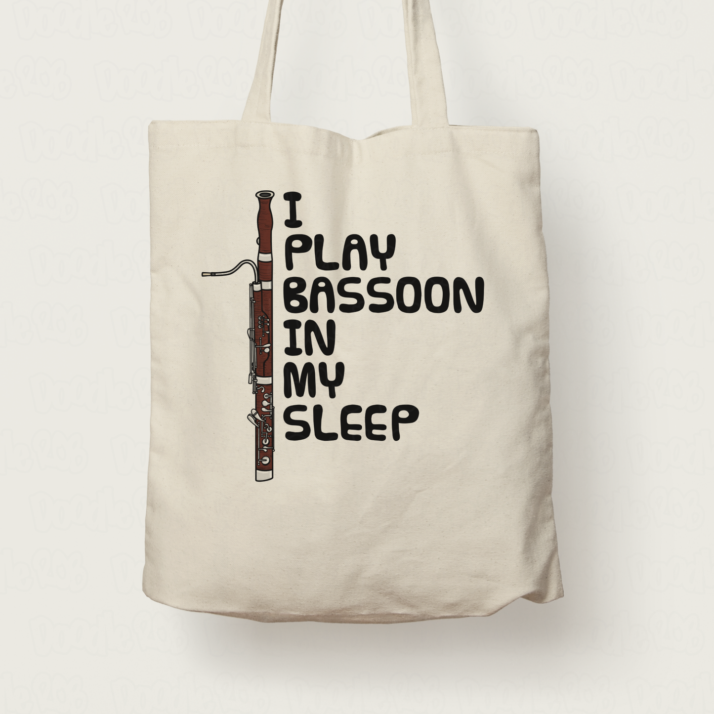 Funny Bassoon Tote Bag - I Play Bassoon In My Sleep - Bassoonist Woodwind Musician Gift