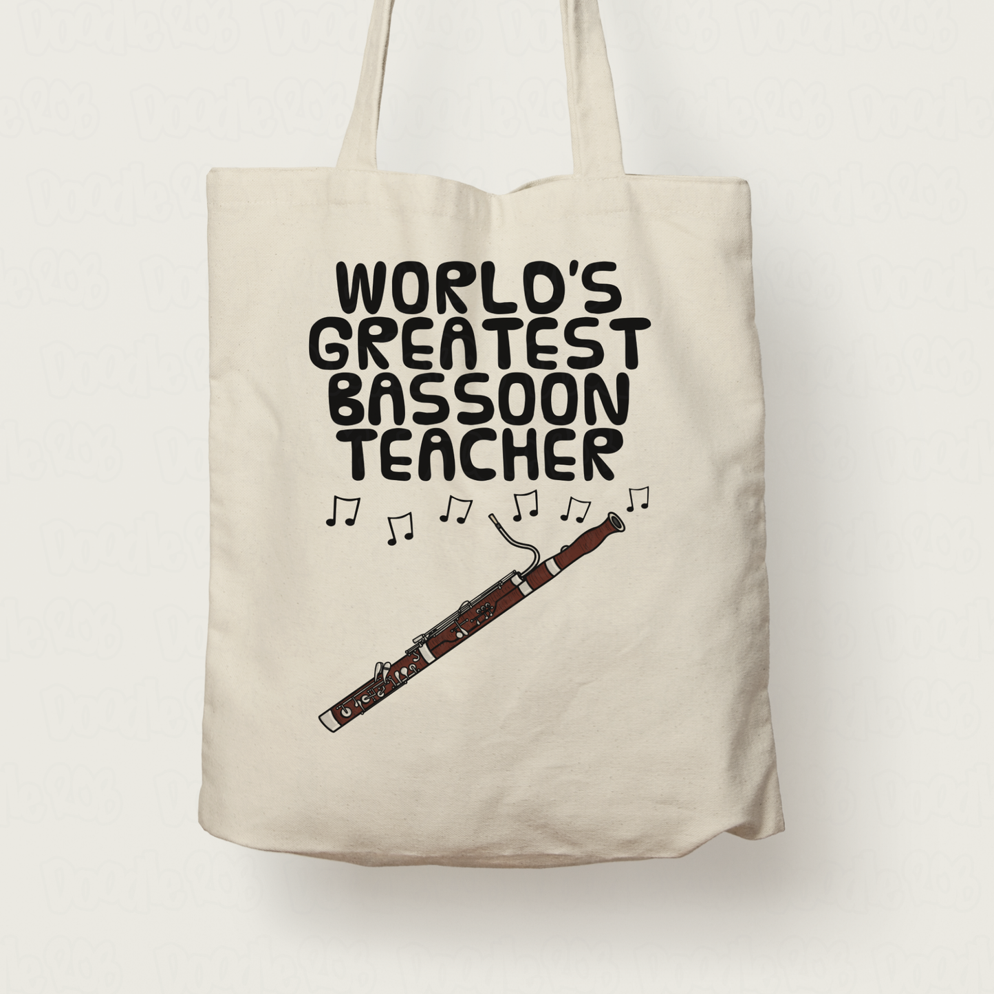 Bassoon Teacher Tote Bag - World's Greatest Bassoon Teacher - Gift For Bassoonist