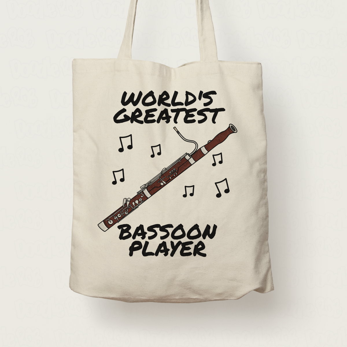 Bassoon Tote Bag - World's Greatest Bassoon Player - Gift For Bassoonist