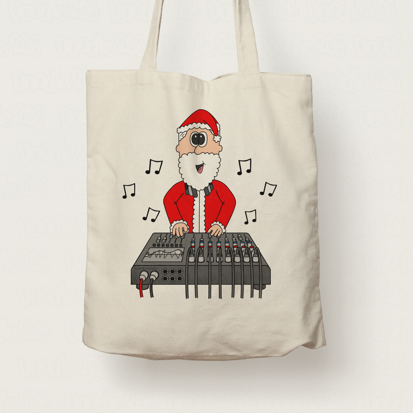 Sound Engineer Christmas Tote Bag - Santa Mixing Sound - Xmas Gift For Sound Guy