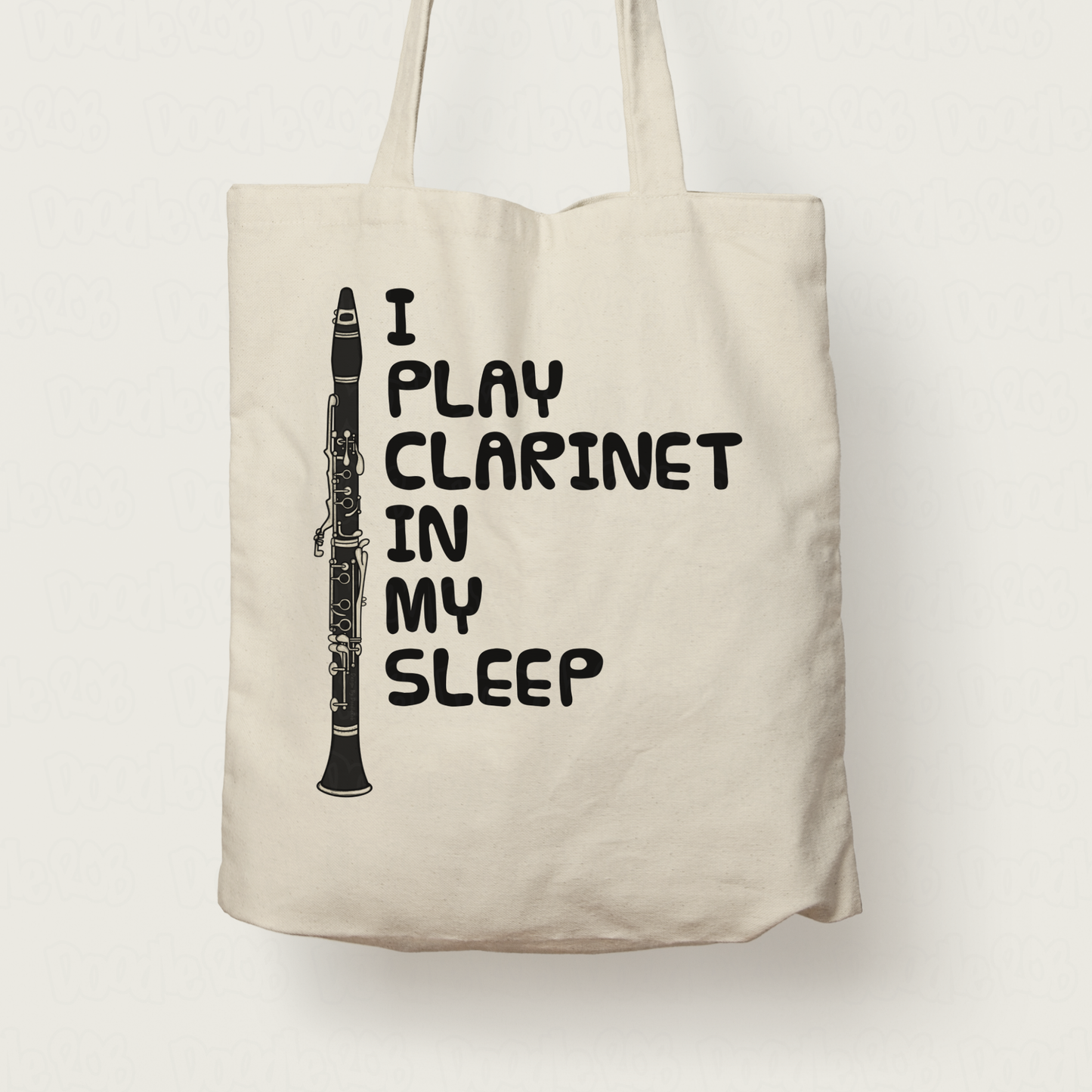 Funny Clarinet Tote Bag - I Play Clarinet In My Sleep - Clarinetist Woodwind Musician Gift