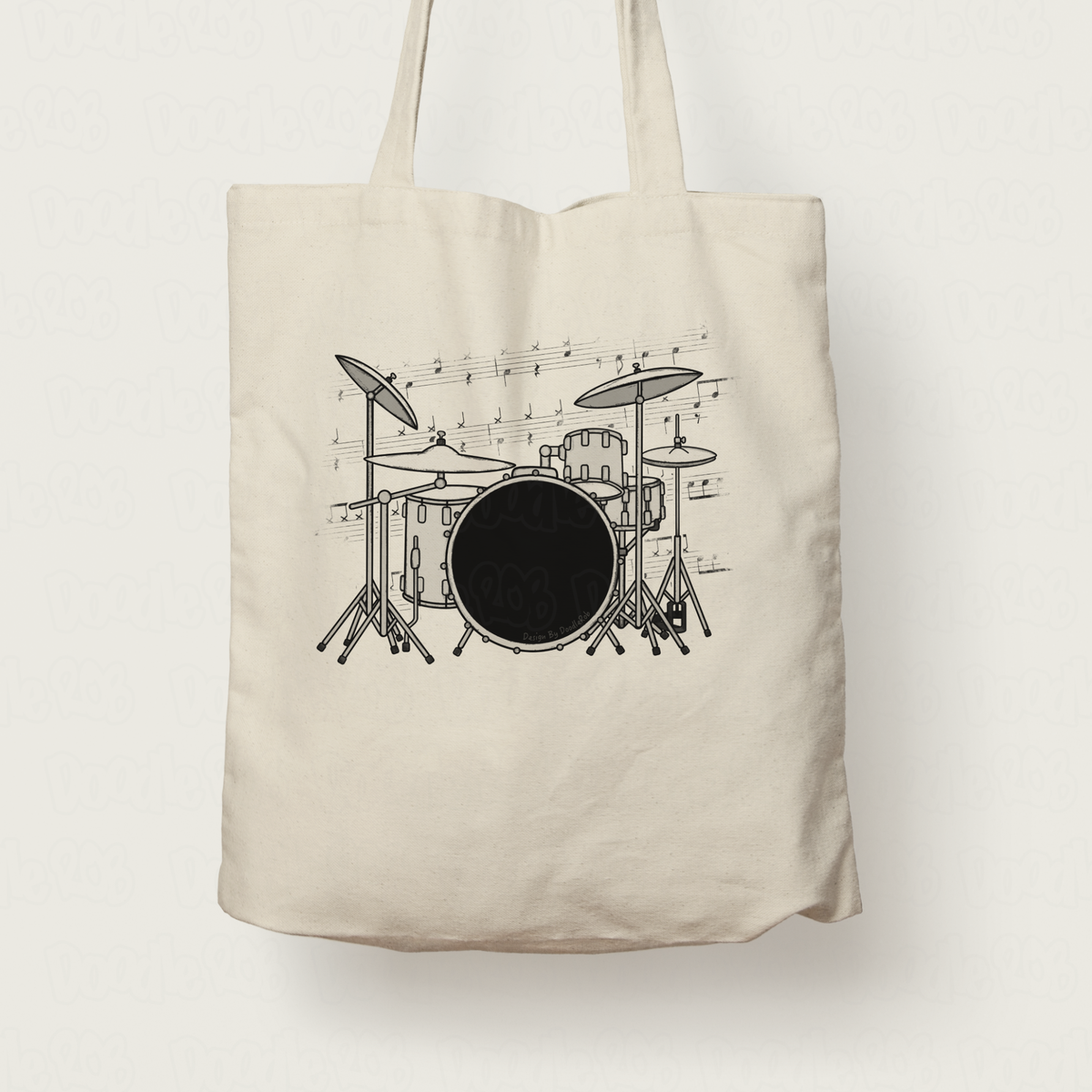 Drummer Tote Bag - Drum Notation Gift - Drum Teacher Bag - Percussionist Gift