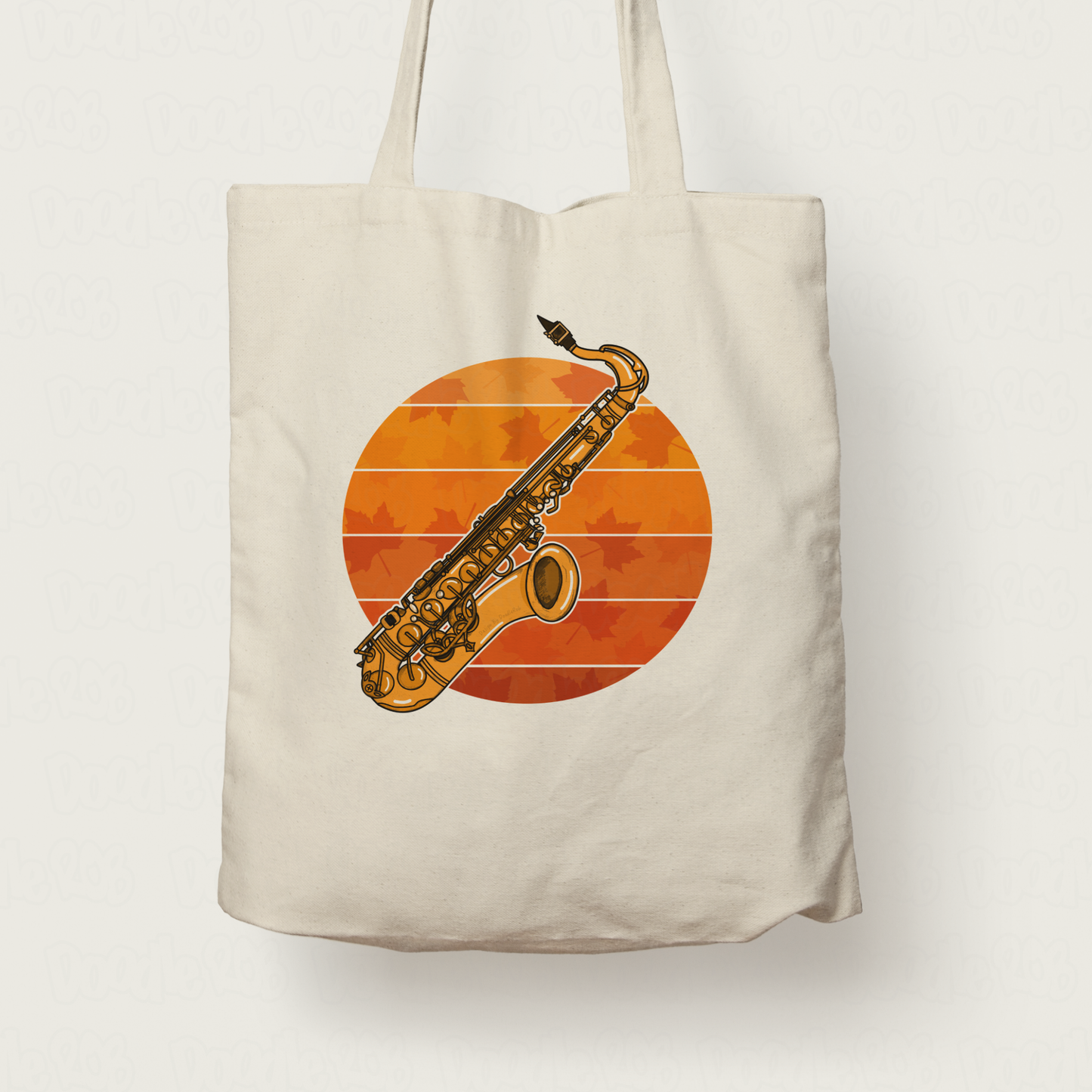 Autumn Saxophone Tote Bag - Gift For Saxophonist - Jazz Musician Gift
