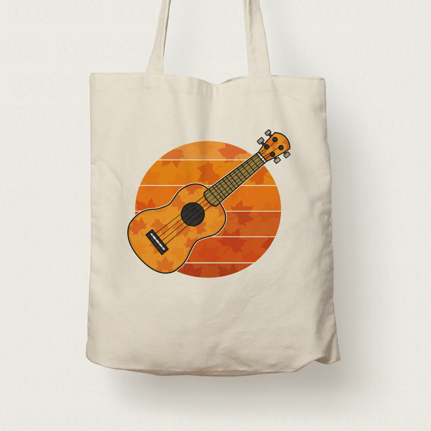 Autumn Ukulele Tote Bag - Ukulelist Tote Bag - Music Teacher Back To School Gift