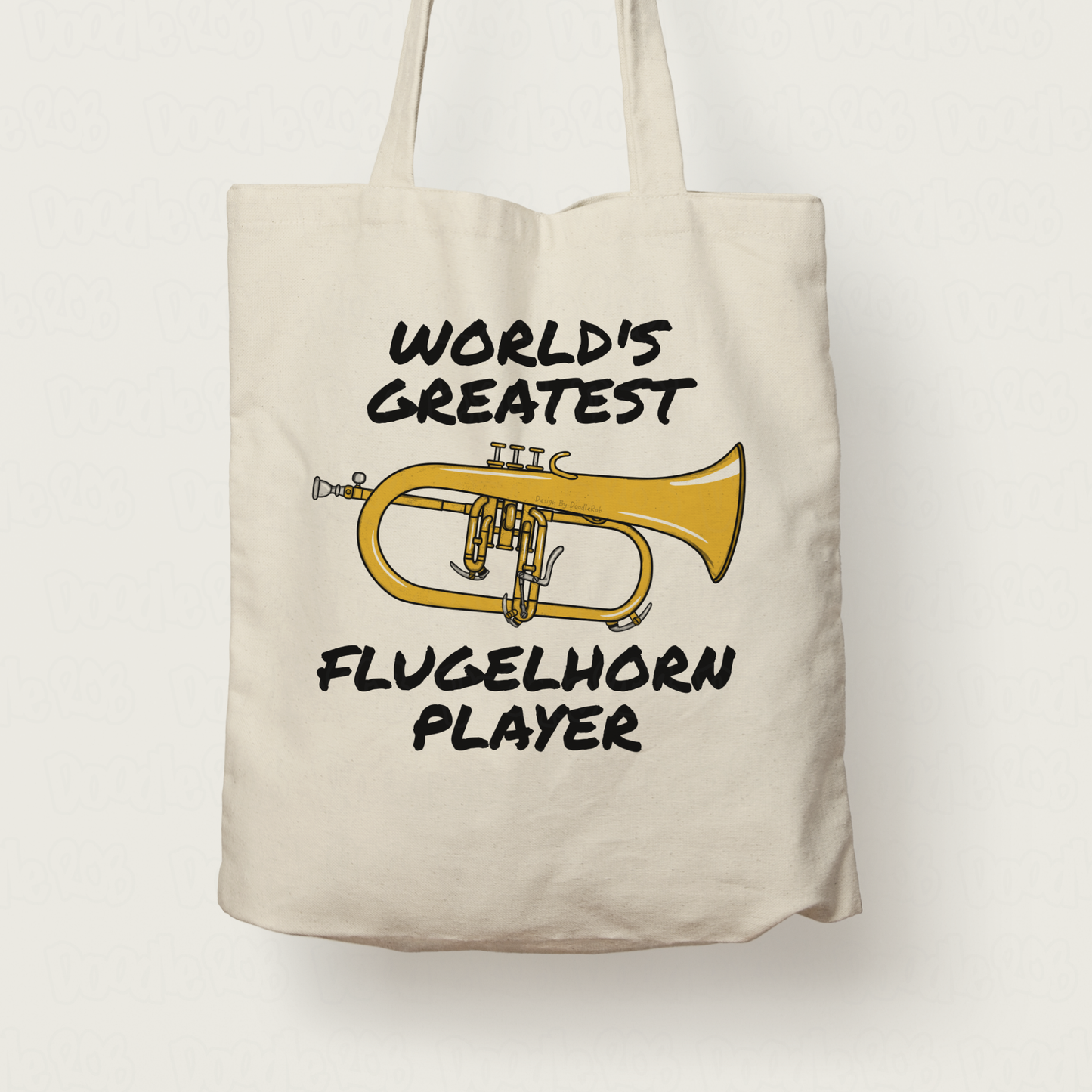 Flugelhorn Tote Bag - World's Greatest Flugelhorn Player - Brass Musician Gift