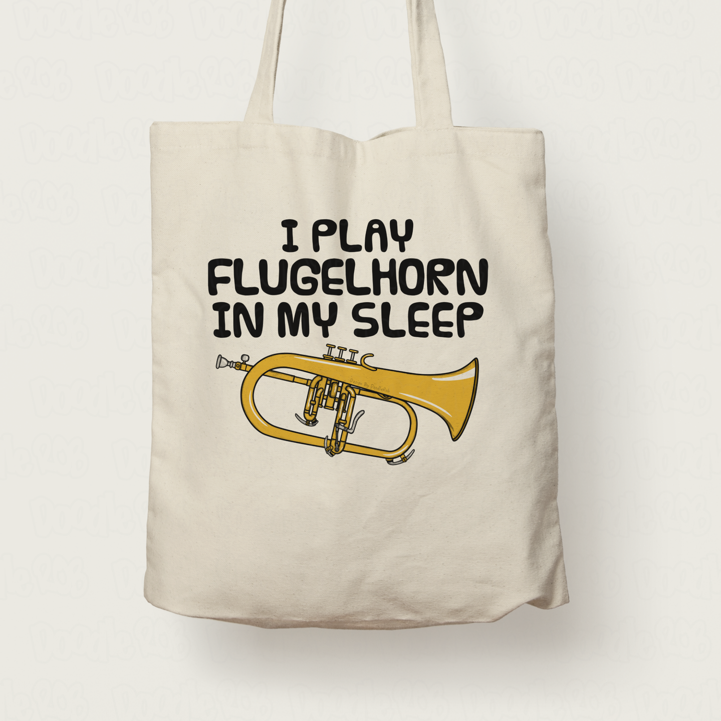 Funny Flugelhorn Tote Bag - I Play Flugelhorn In My Sleep - Brass Musician Gift