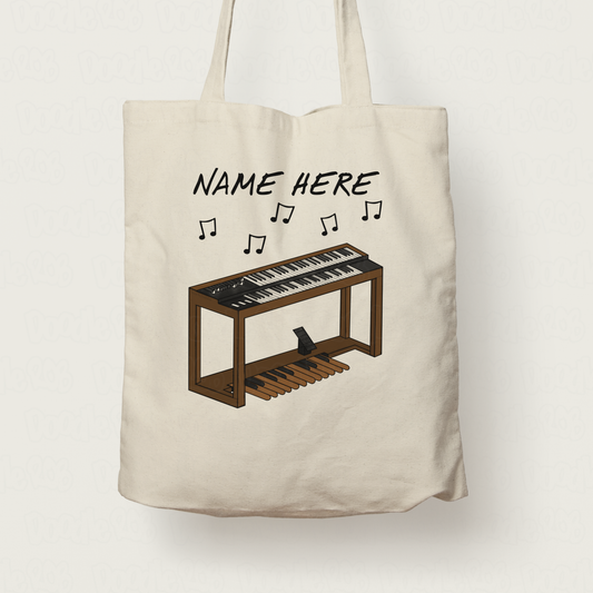 Organist Personalised Tote Bag - Gift For Jazz Organist - Organ Teacher Gift - Rock Organ Tote Bag