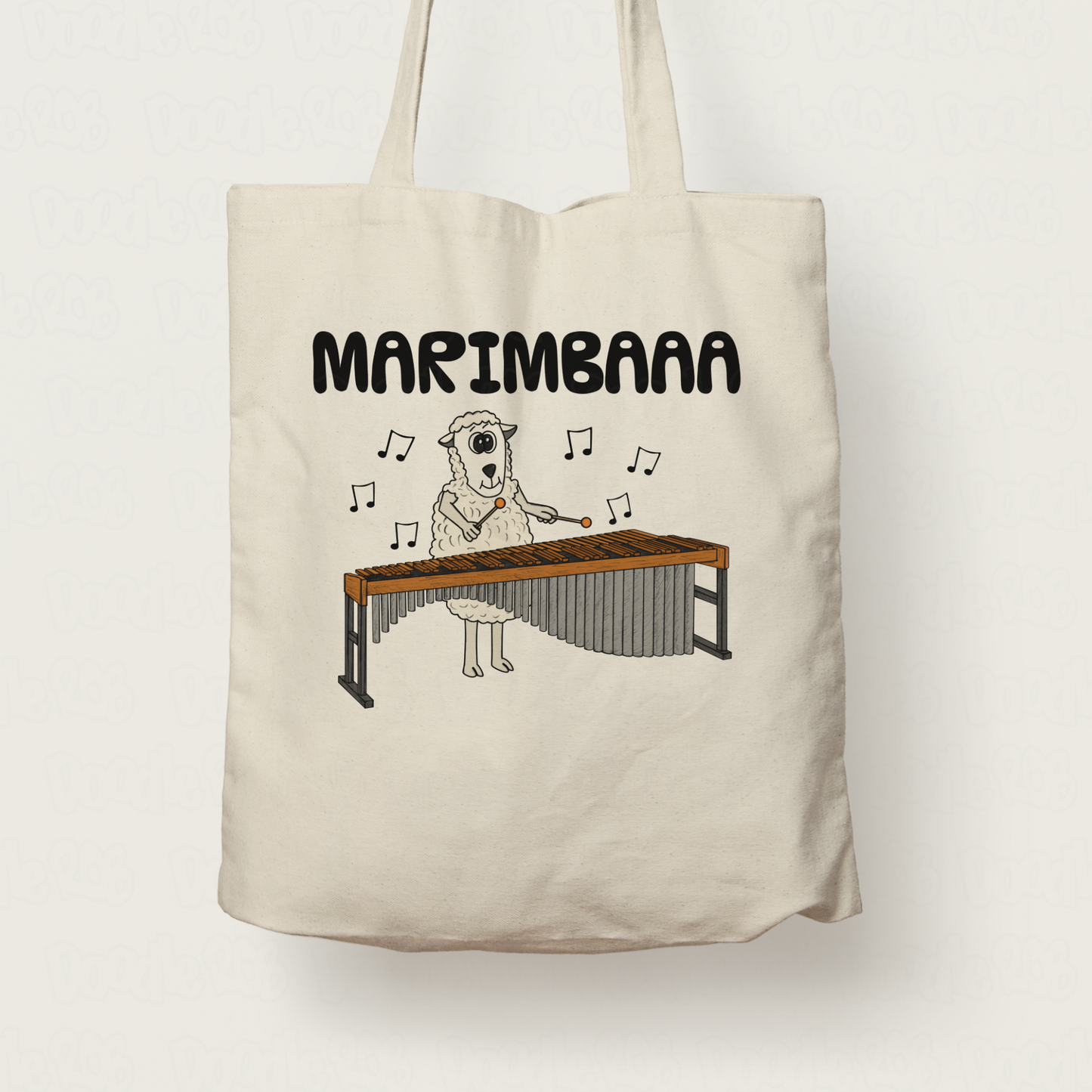 Funny Marimba Tote Bag - Sheep Playing Marimba - Gift For Percussionist - Percussion Teacher Tote Bag - Orchestral Musician Gift