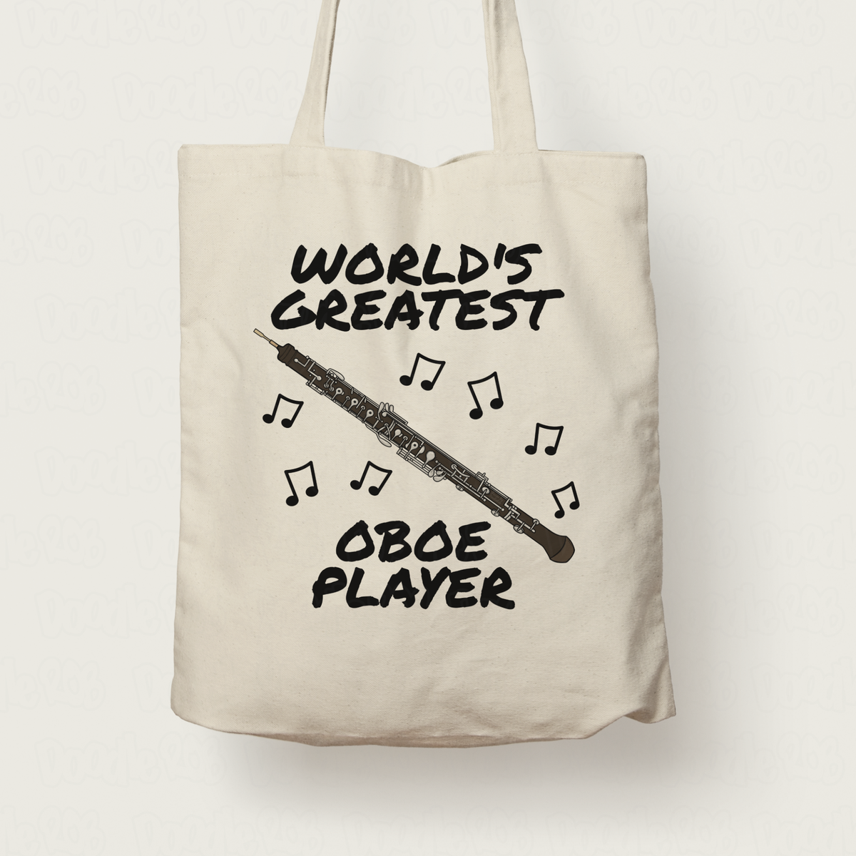 Oboe Tote Bag - World's Greatest Oboe Player - Gift For Oboist