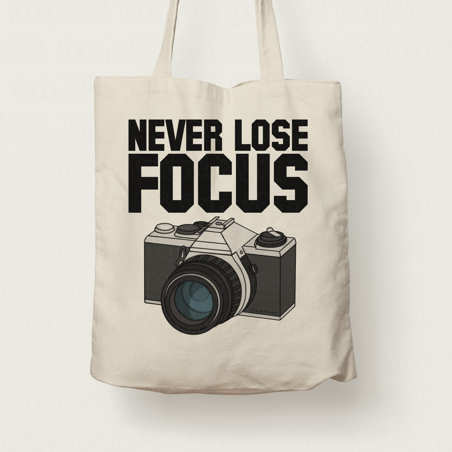 Funny Photographer Tote Bag - Never Lose Focus - Gift For Camera Enthusiast