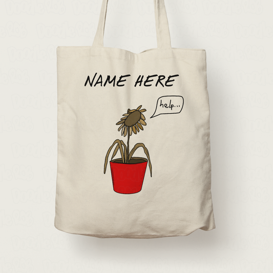 Funny Plant Personalised Tote Bag - Custom Gift For Gardener - Gardening Gift For Him