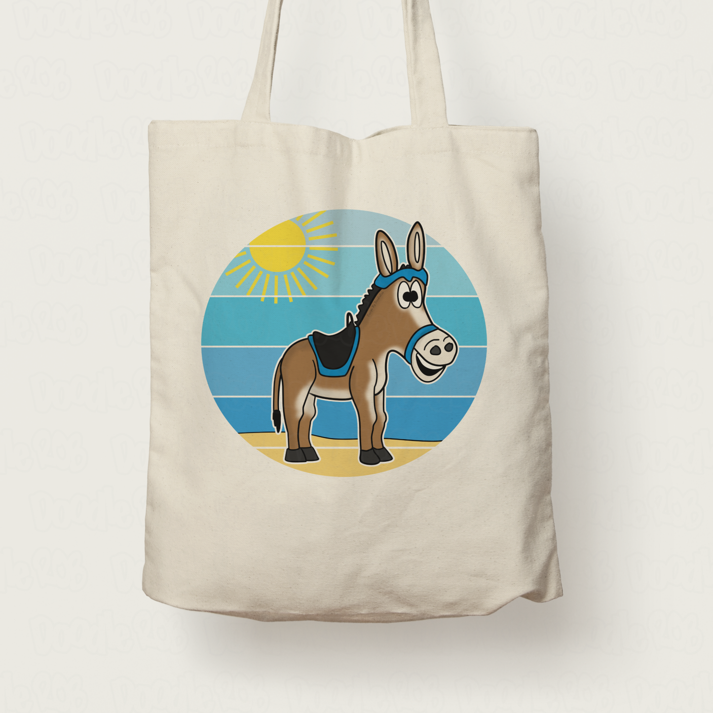 Seaside Donkey Tote Bag - Funny Summer Gift - Beach Holiday Tote Bag - School Holidays