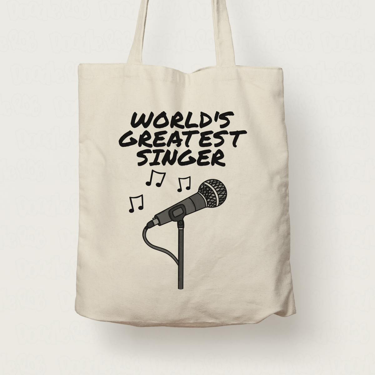 Funny Vocalist Tote Bag - World's Greatest Singer - Gift For Singing Teacher