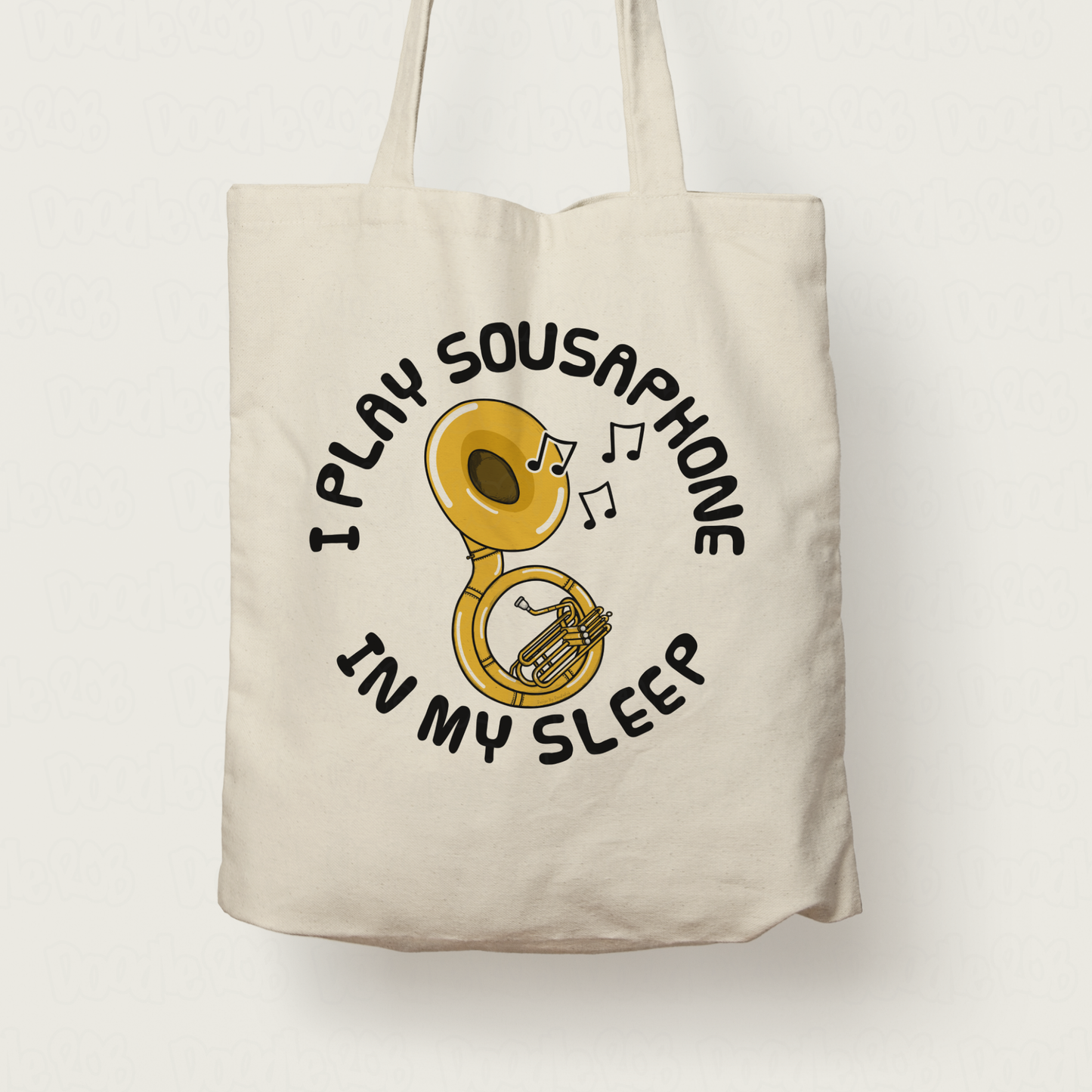 Funny Sousaphone Tote Bag - I Play Sousaphone In My Sleep - Sousaphonist Brass Musician Gift