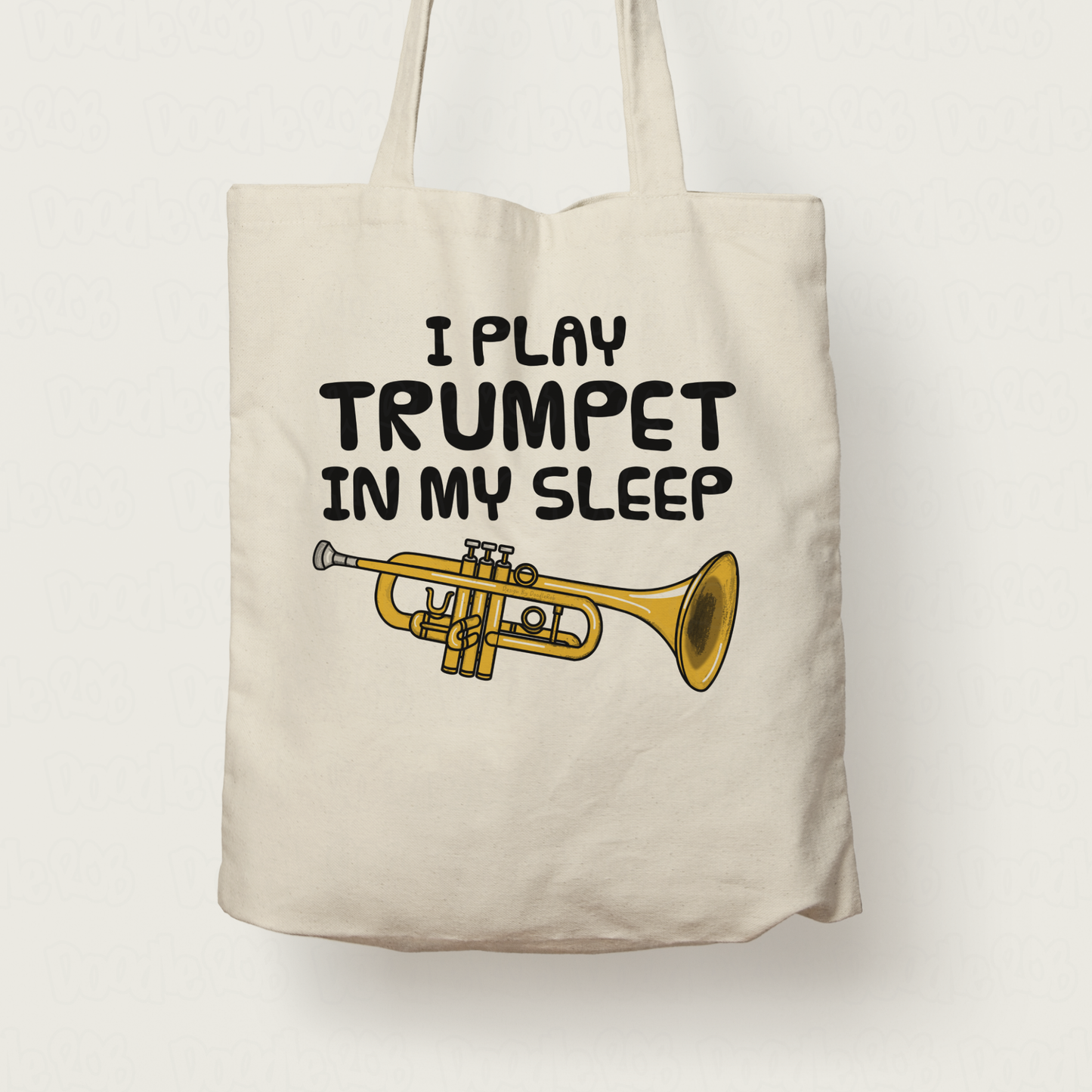 Funny Trumpet Tote Bag - I Play Trumpet In My Sleep - Trumpeter Brass Musician Gift