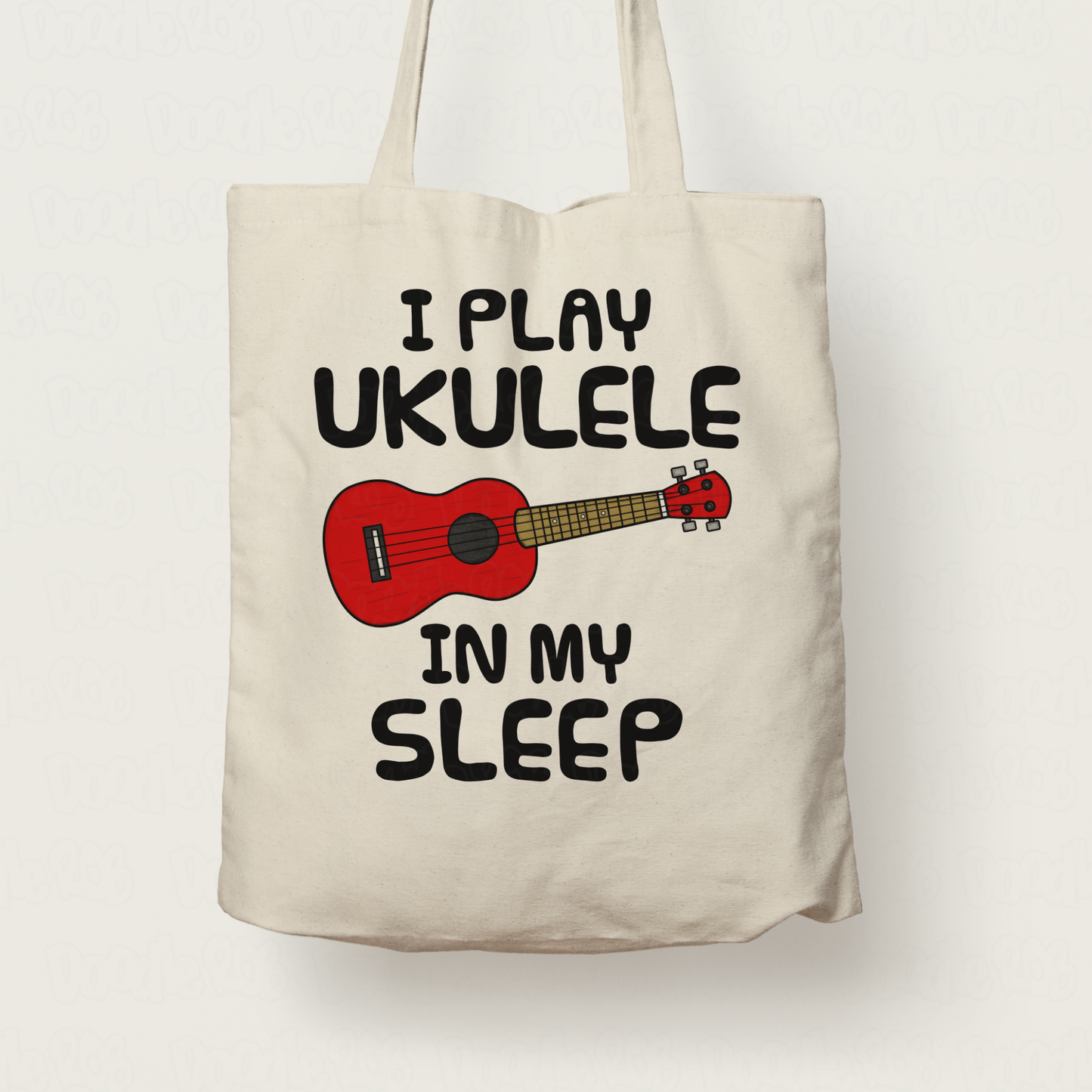 Funny Ukulele Tote Bag - I Play Ukulele In My Sleep - Uke Player Musician Gift